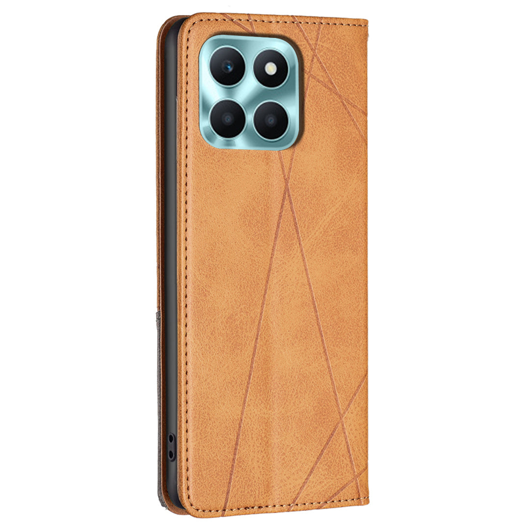 For Honor X6a 4G Leather Case Card Holder Phone Stand Protection Cover