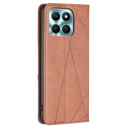 For Honor X6a 4G Leather Case Card Holder Phone Stand Protection Cover