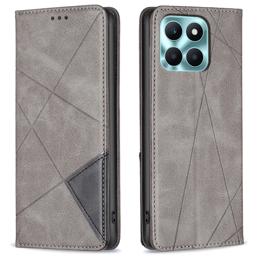 For Honor X6a 4G Leather Case Card Holder Phone Stand Protection Cover