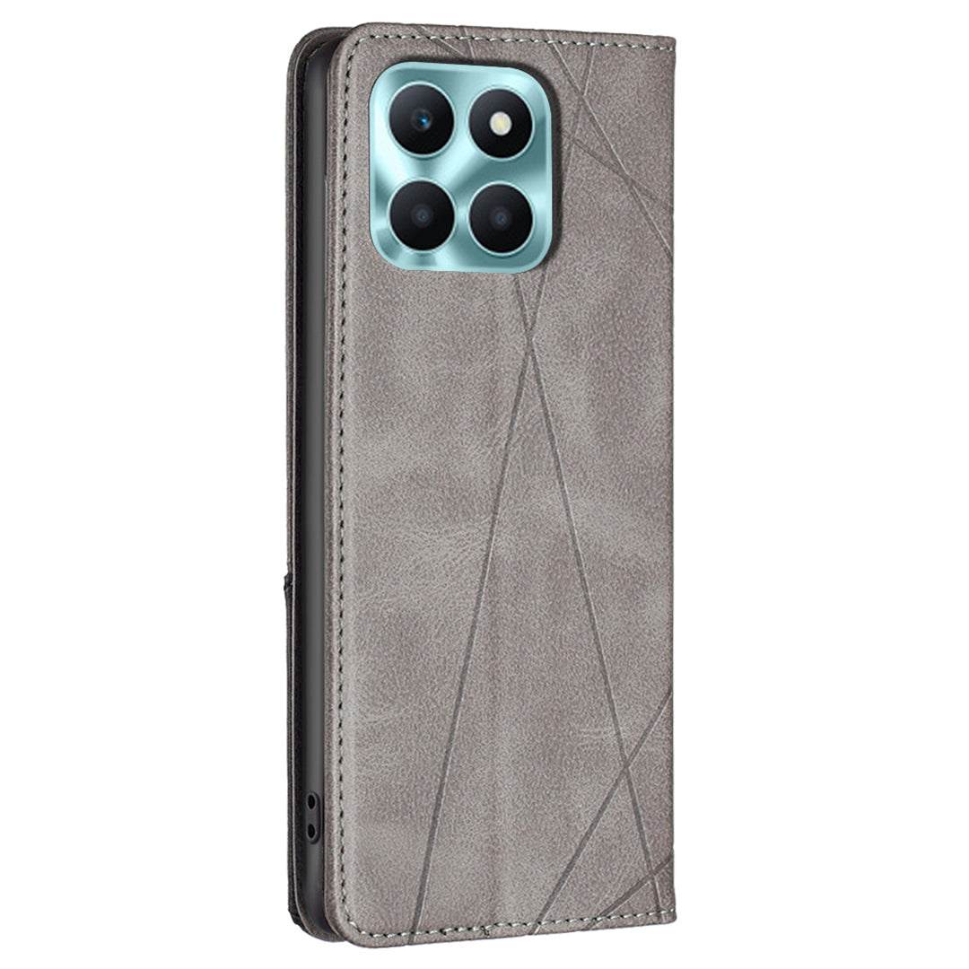 For Honor X6a 4G Leather Case Card Holder Phone Stand Protection Cover