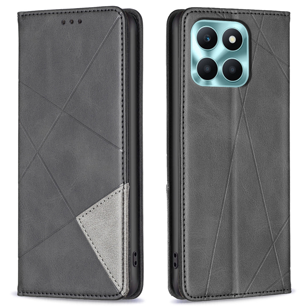 For Honor X6a 4G Leather Case Card Holder Phone Stand Protection Cover