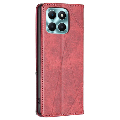 For Honor X6a 4G Leather Case Card Holder Phone Stand Protection Cover