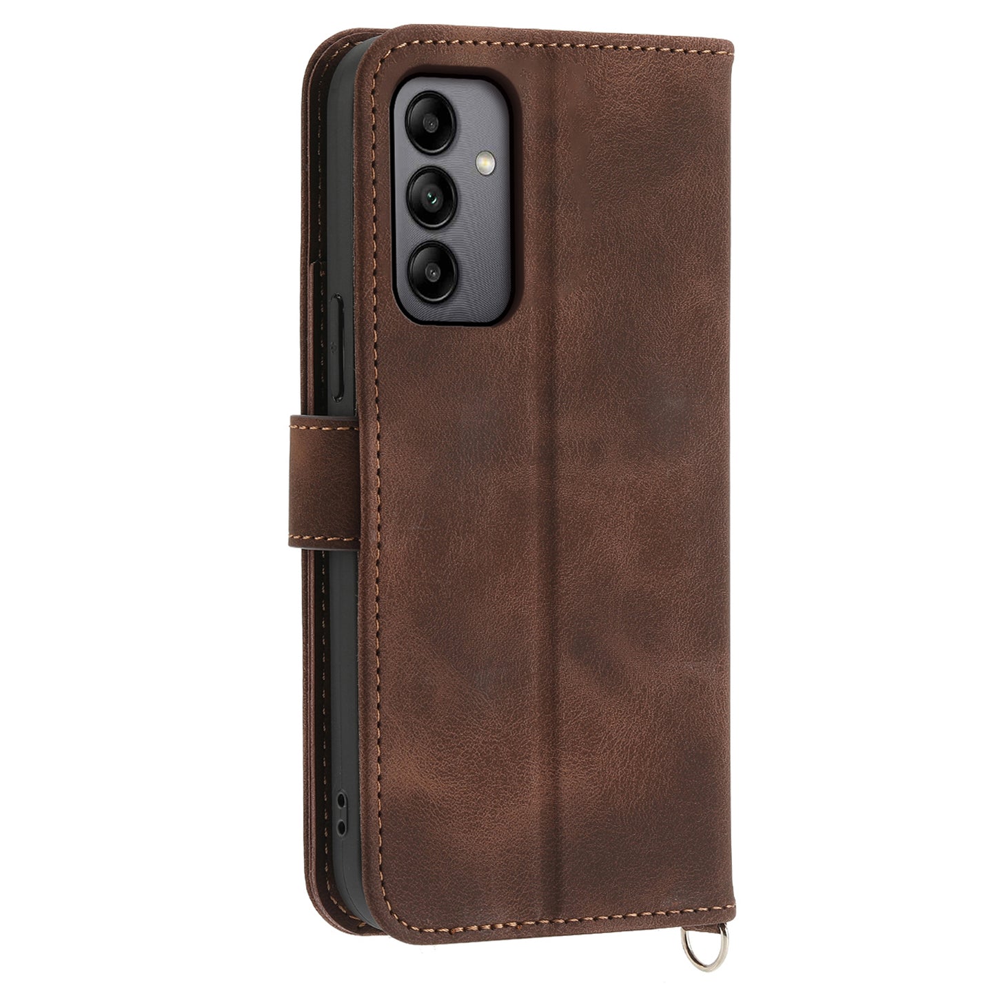 For Samsung Galaxy A05s 4G Leather Case Imprinted Stand Wallet Phone Cover with 2 Straps