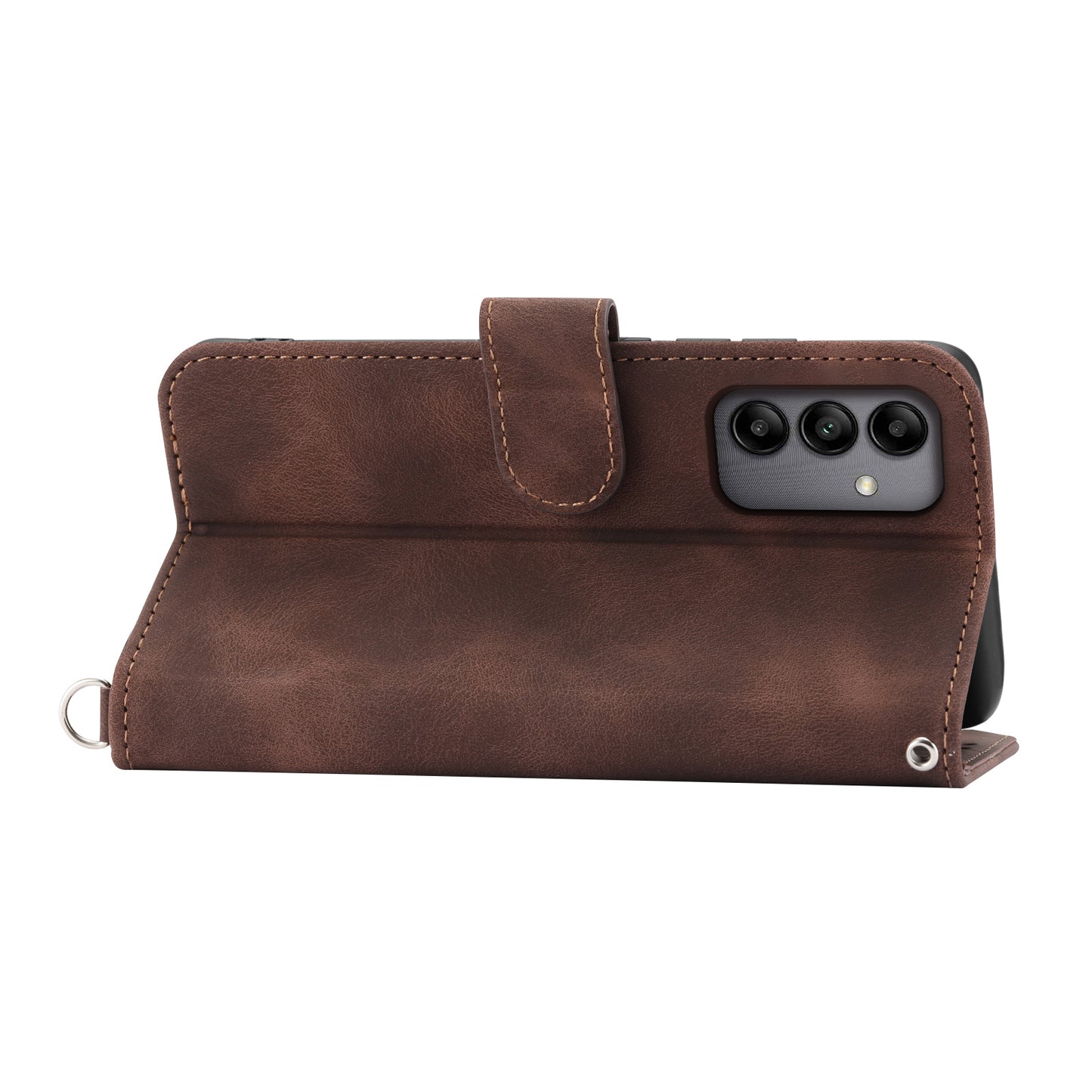 For Samsung Galaxy A05s 4G Leather Case Imprinted Stand Wallet Phone Cover with 2 Straps
