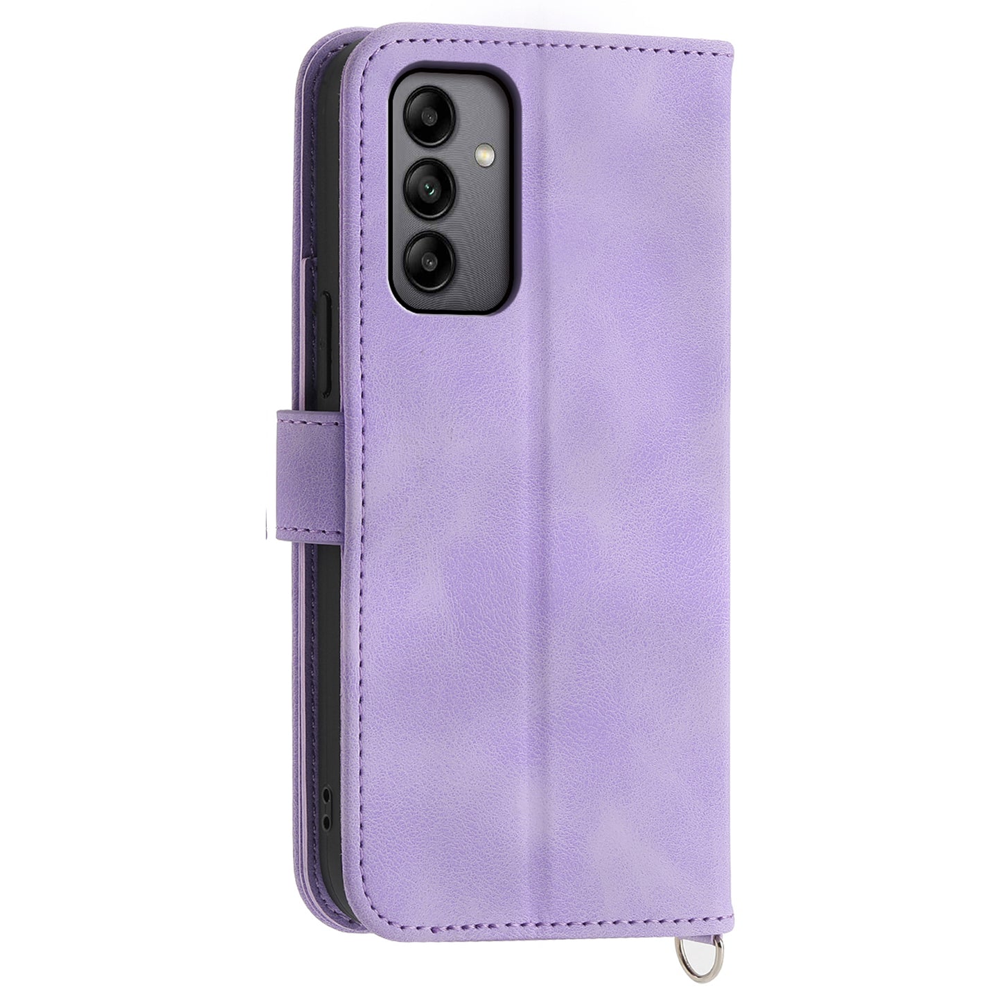 For Samsung Galaxy A05s 4G Leather Case Imprinted Stand Wallet Phone Cover with 2 Straps