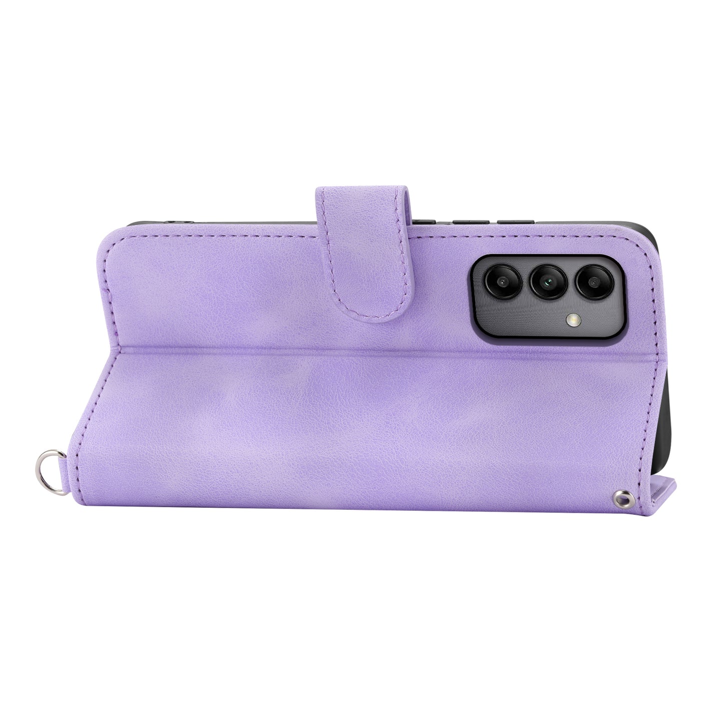 For Samsung Galaxy A05s 4G Leather Case Imprinted Stand Wallet Phone Cover with 2 Straps