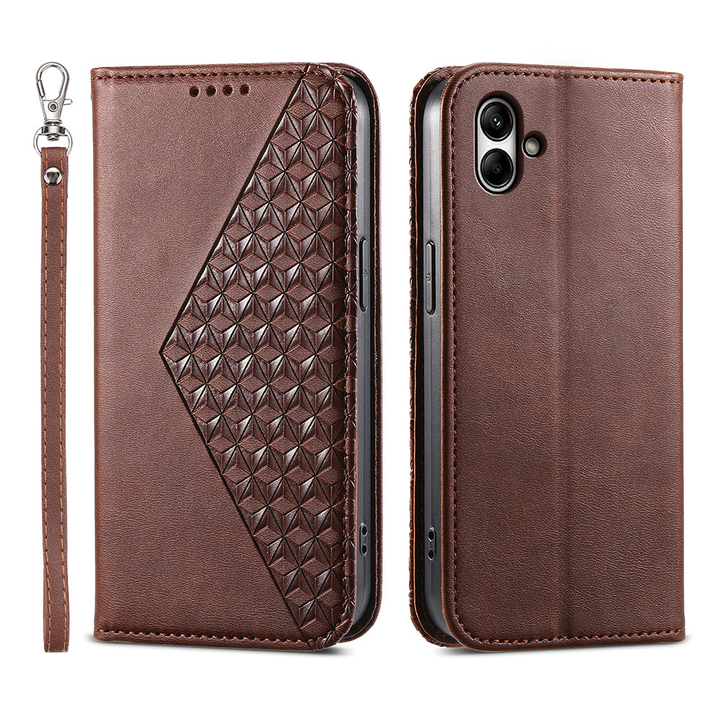 For Samsung Galaxy A05 4G Case Imprinted PU Leather Wallet Shockproof Phone Cover