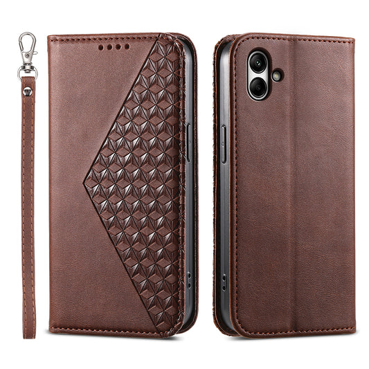 For Samsung Galaxy A05 4G Case Imprinted PU Leather Wallet Shockproof Phone Cover