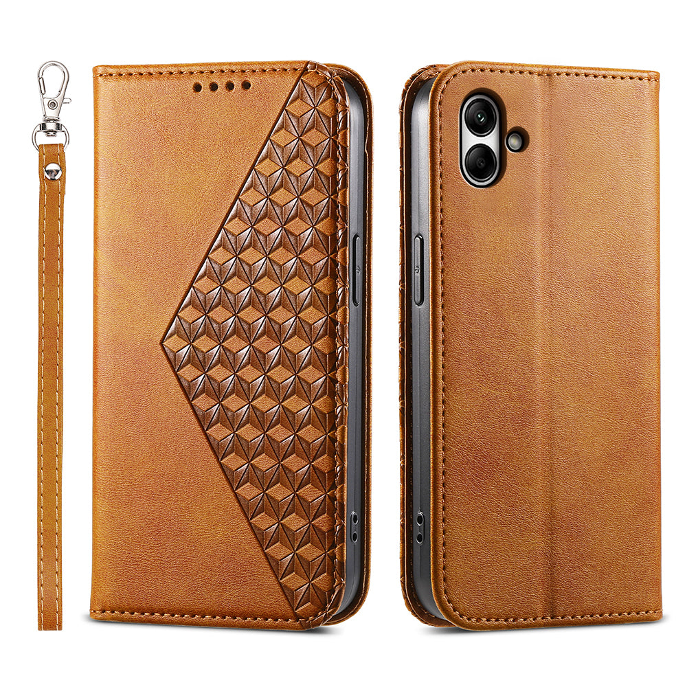 For Samsung Galaxy A05 4G Case Imprinted PU Leather Wallet Shockproof Phone Cover