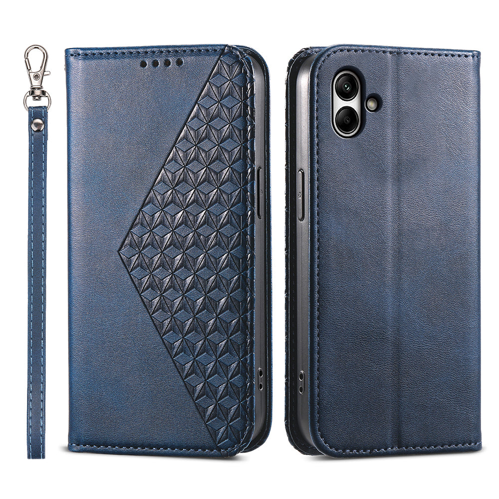 For Samsung Galaxy A05 4G Case Imprinted PU Leather Wallet Shockproof Phone Cover