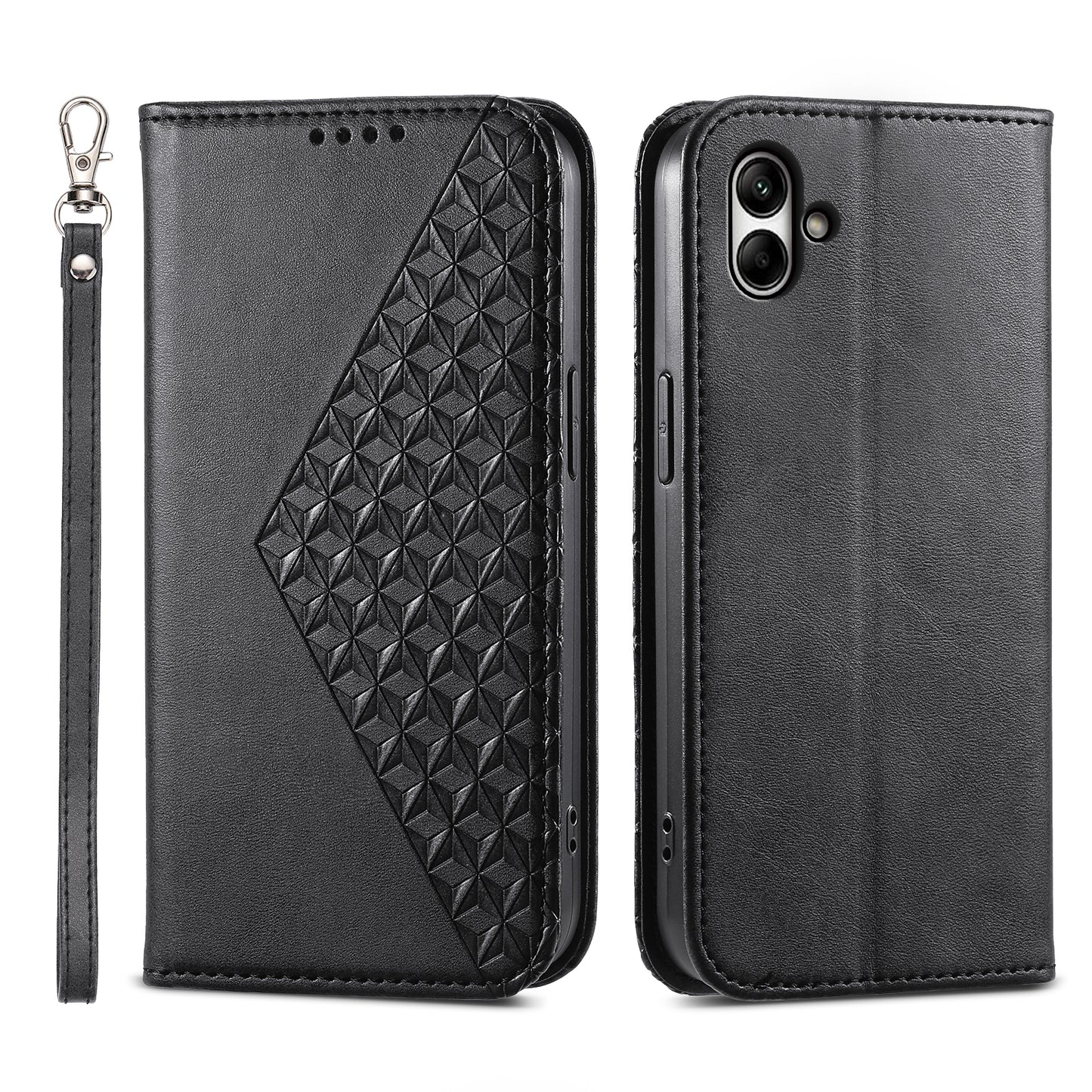 For Samsung Galaxy A05 4G Case Imprinted PU Leather Wallet Shockproof Phone Cover