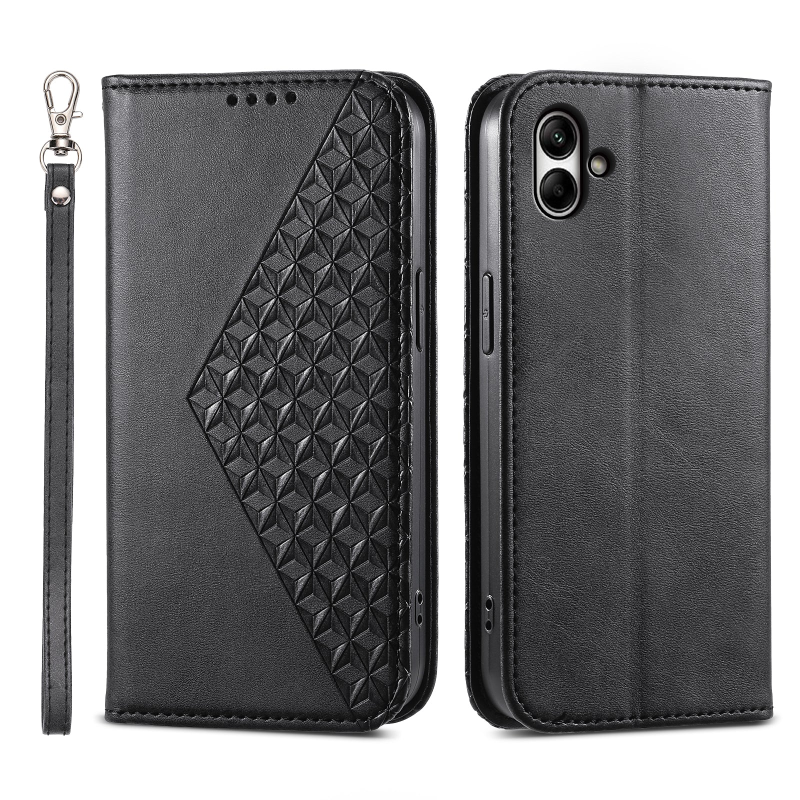 For Samsung Galaxy A05 4G Case Imprinted PU Leather Wallet Shockproof Phone Cover