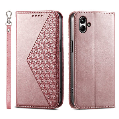 For Samsung Galaxy A05 4G Case Imprinted PU Leather Wallet Shockproof Phone Cover