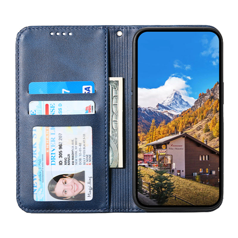 For Samsung Galaxy A05s 4G Case Imprinted Rhombus Pattern Wallet Stand Phone Cover