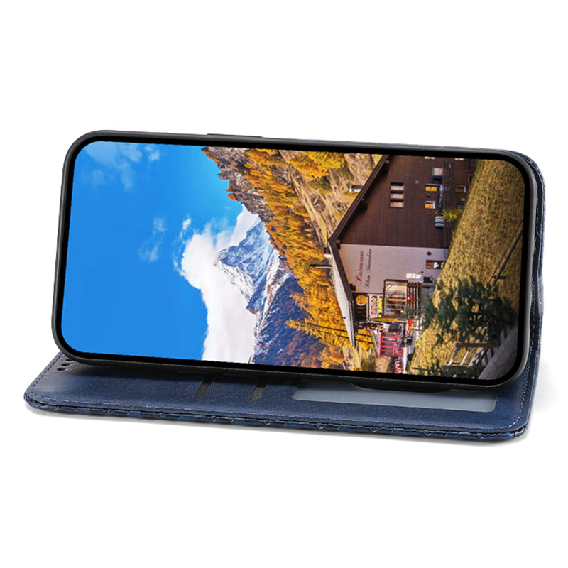 For Samsung Galaxy A05s 4G Case Imprinted Rhombus Pattern Wallet Stand Phone Cover