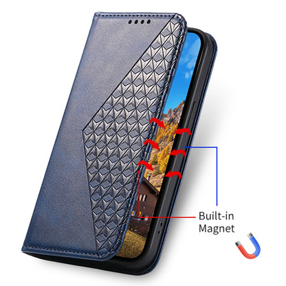 For Samsung Galaxy A05s 4G Case Imprinted Rhombus Pattern Wallet Stand Phone Cover
