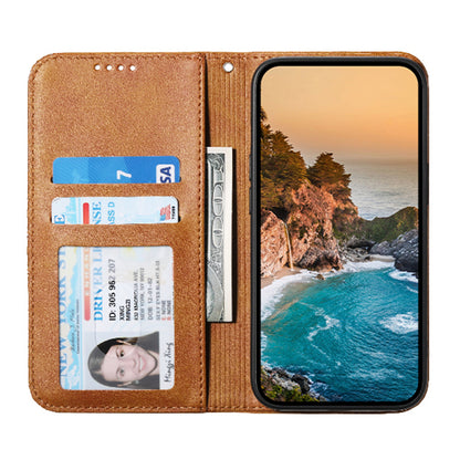 For Samsung Galaxy A05s 4G Case Imprinted Rhombus Pattern Wallet Stand Phone Cover