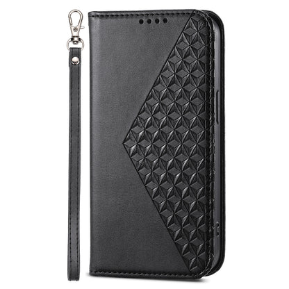 For Samsung Galaxy A05s 4G Case Imprinted Rhombus Pattern Wallet Stand Phone Cover