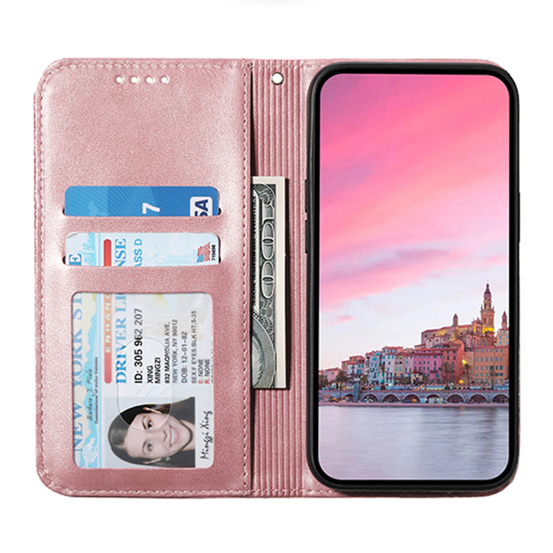 For Samsung Galaxy A05s 4G Case Imprinted Rhombus Pattern Wallet Stand Phone Cover