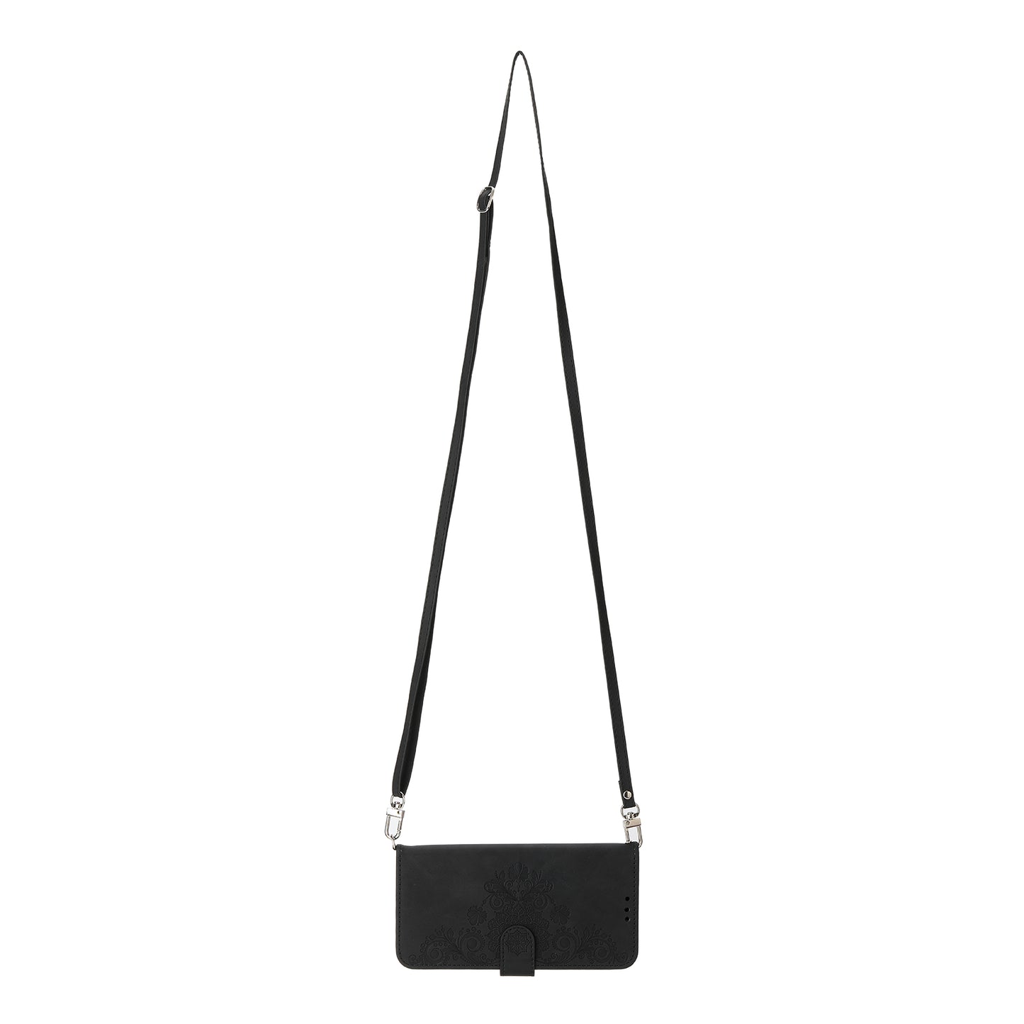 For Samsung Galaxy A15 4G Case Skin-touch Leather Phone Cover with Hand Strap + Shoulder Strap