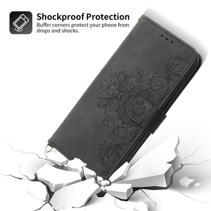 For Samsung Galaxy A15 4G Case Skin-touch Leather Phone Cover with Hand Strap + Shoulder Strap