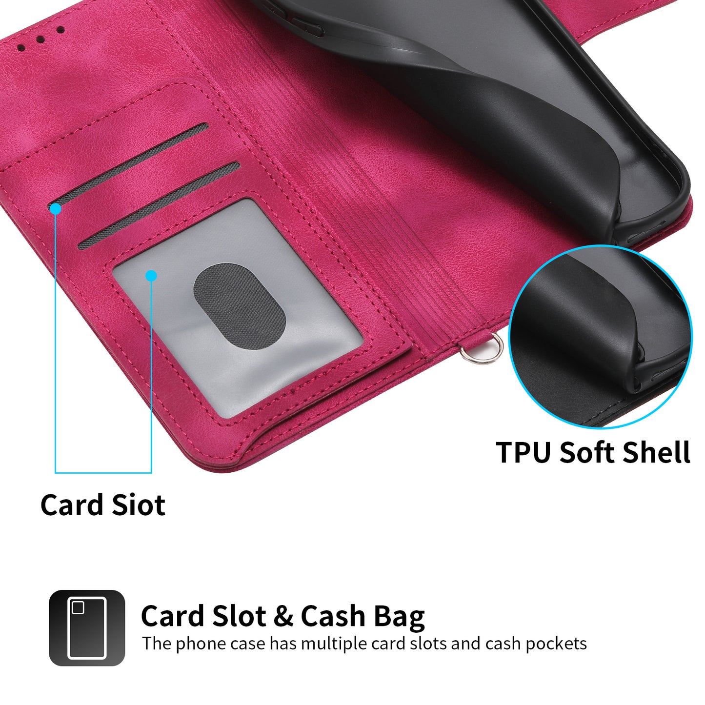 For Samsung Galaxy A15 4G Case Skin-touch Leather Phone Cover with Hand Strap + Shoulder Strap