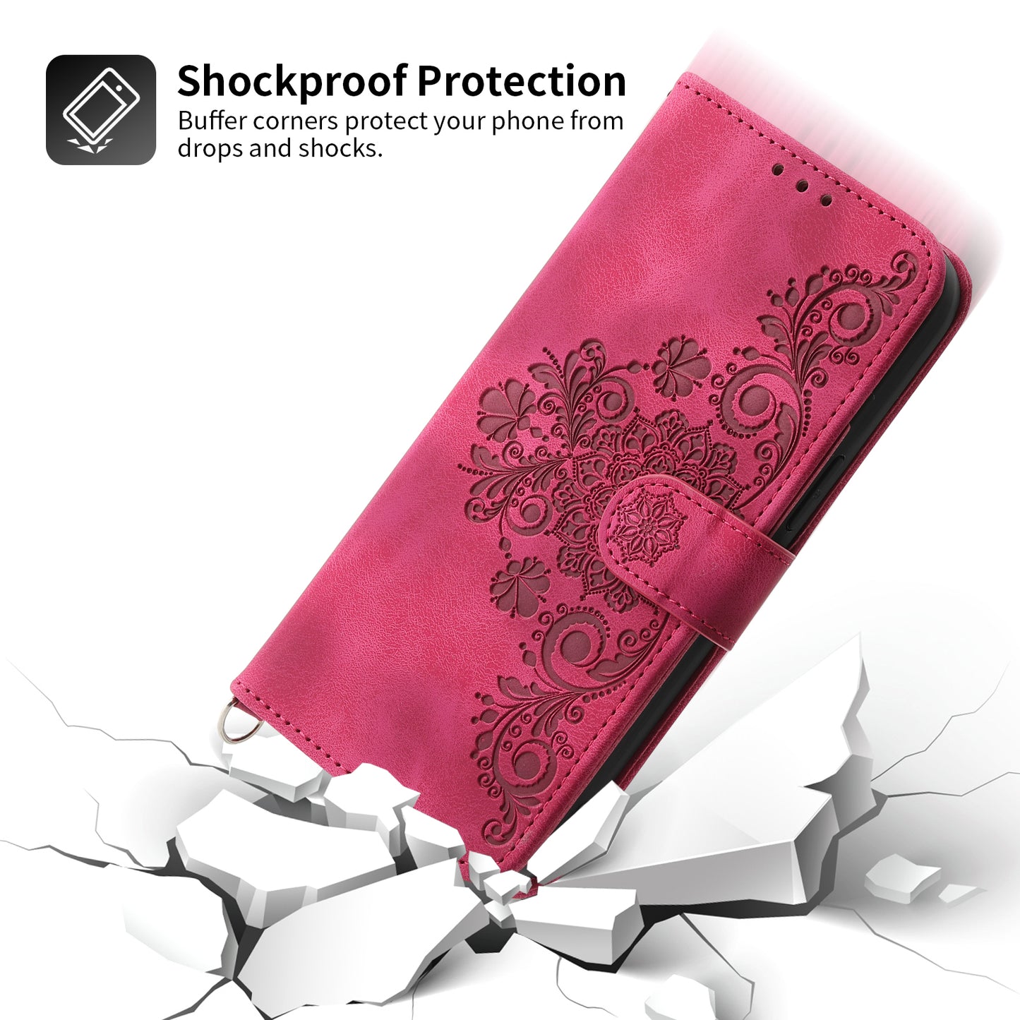 For Samsung Galaxy A15 4G Case Skin-touch Leather Phone Cover with Hand Strap + Shoulder Strap
