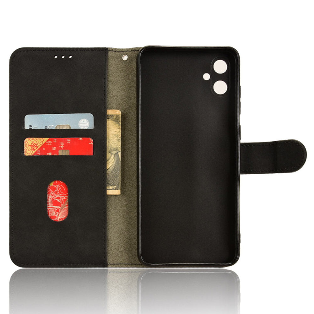 For Samsung Galaxy A05 4G Case Anti-drop Leather Phone Cover Wallet with Stand Function