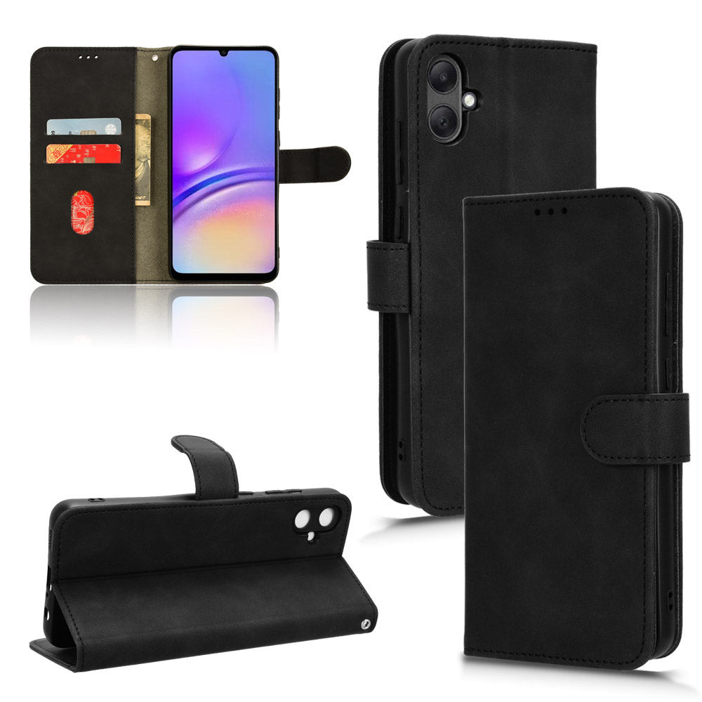 For Samsung Galaxy A05 4G Case Anti-drop Leather Phone Cover Wallet with Stand Function