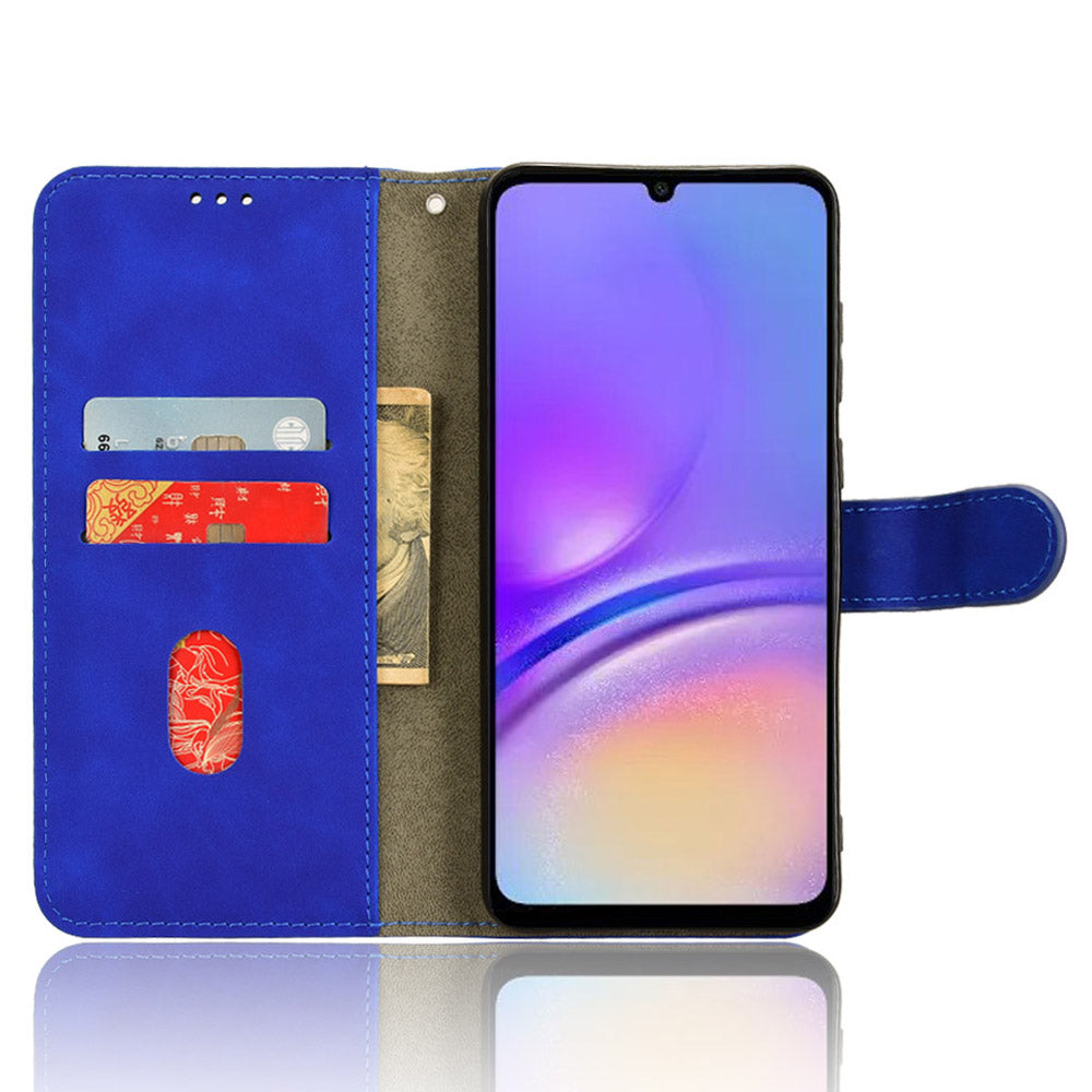 For Samsung Galaxy A05 4G Case Anti-drop Leather Phone Cover Wallet with Stand Function