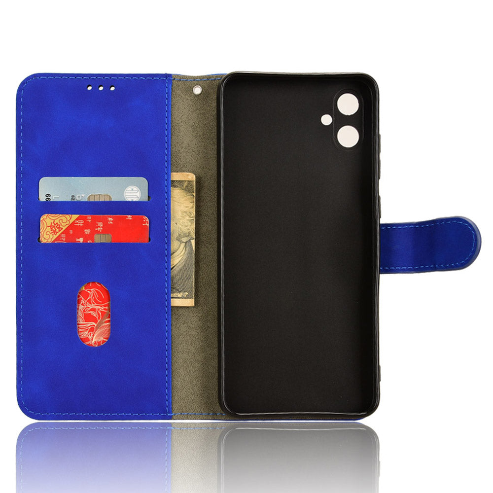 For Samsung Galaxy A05 4G Case Anti-drop Leather Phone Cover Wallet with Stand Function