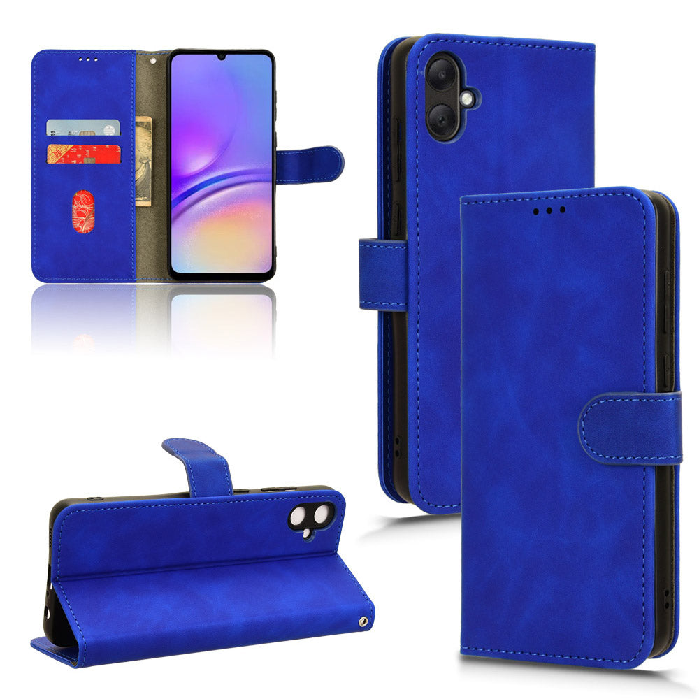 For Samsung Galaxy A05 4G Case Anti-drop Leather Phone Cover Wallet with Stand Function