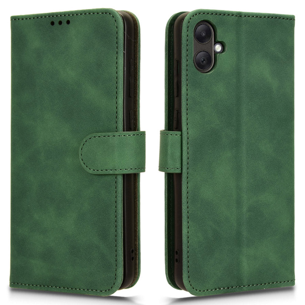 For Samsung Galaxy A05 4G Case Anti-drop Leather Phone Cover Wallet with Stand Function
