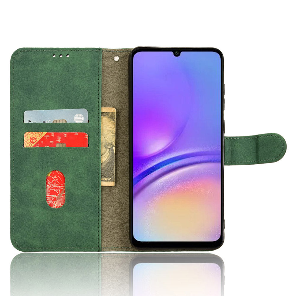 For Samsung Galaxy A05 4G Case Anti-drop Leather Phone Cover Wallet with Stand Function