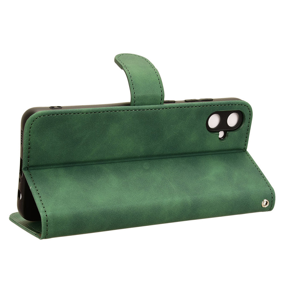 For Samsung Galaxy A05 4G Case Anti-drop Leather Phone Cover Wallet with Stand Function