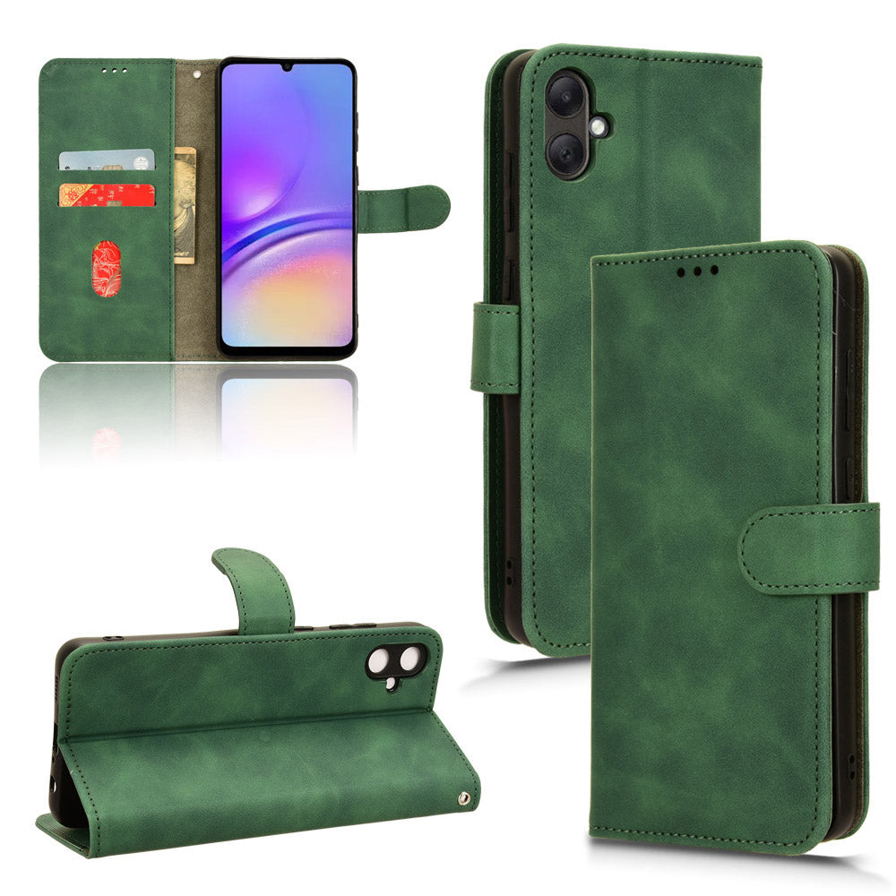 For Samsung Galaxy A05 4G Case Anti-drop Leather Phone Cover Wallet with Stand Function