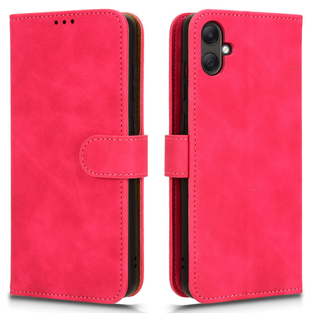 For Samsung Galaxy A05 4G Case Anti-drop Leather Phone Cover Wallet with Stand Function