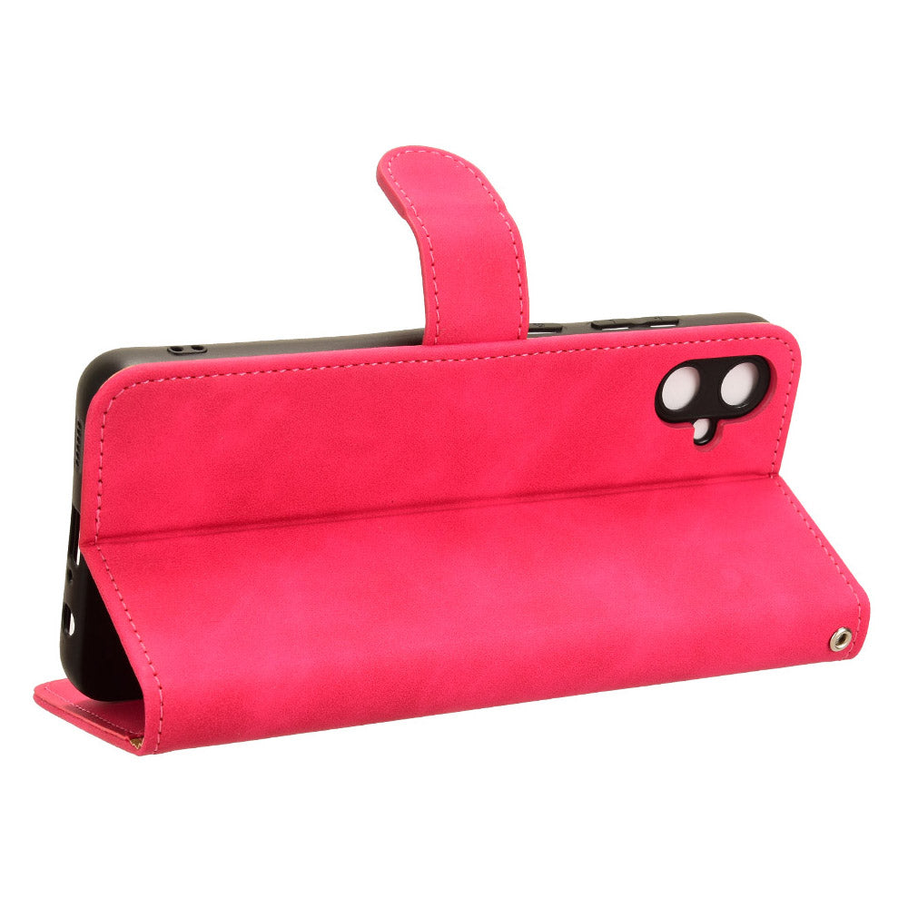 For Samsung Galaxy A05 4G Case Anti-drop Leather Phone Cover Wallet with Stand Function