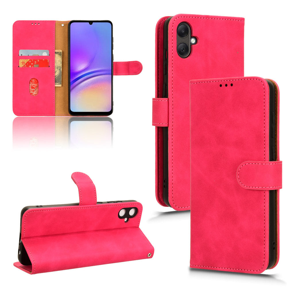 For Samsung Galaxy A05 4G Case Anti-drop Leather Phone Cover Wallet with Stand Function