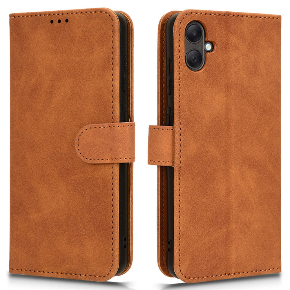 For Samsung Galaxy A05 4G Case Anti-drop Leather Phone Cover Wallet with Stand Function