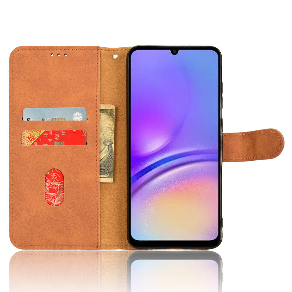 For Samsung Galaxy A05 4G Case Anti-drop Leather Phone Cover Wallet with Stand Function