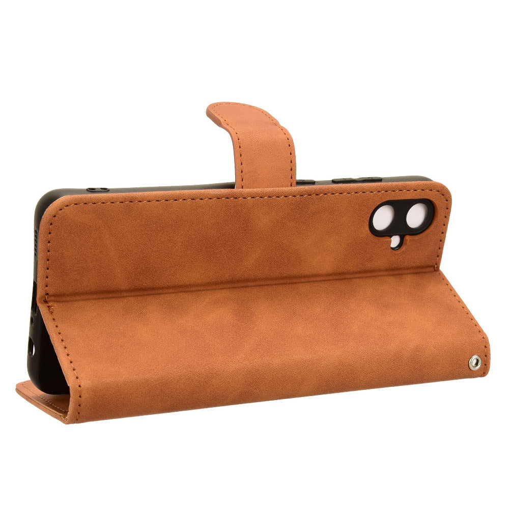 For Samsung Galaxy A05 4G Case Anti-drop Leather Phone Cover Wallet with Stand Function