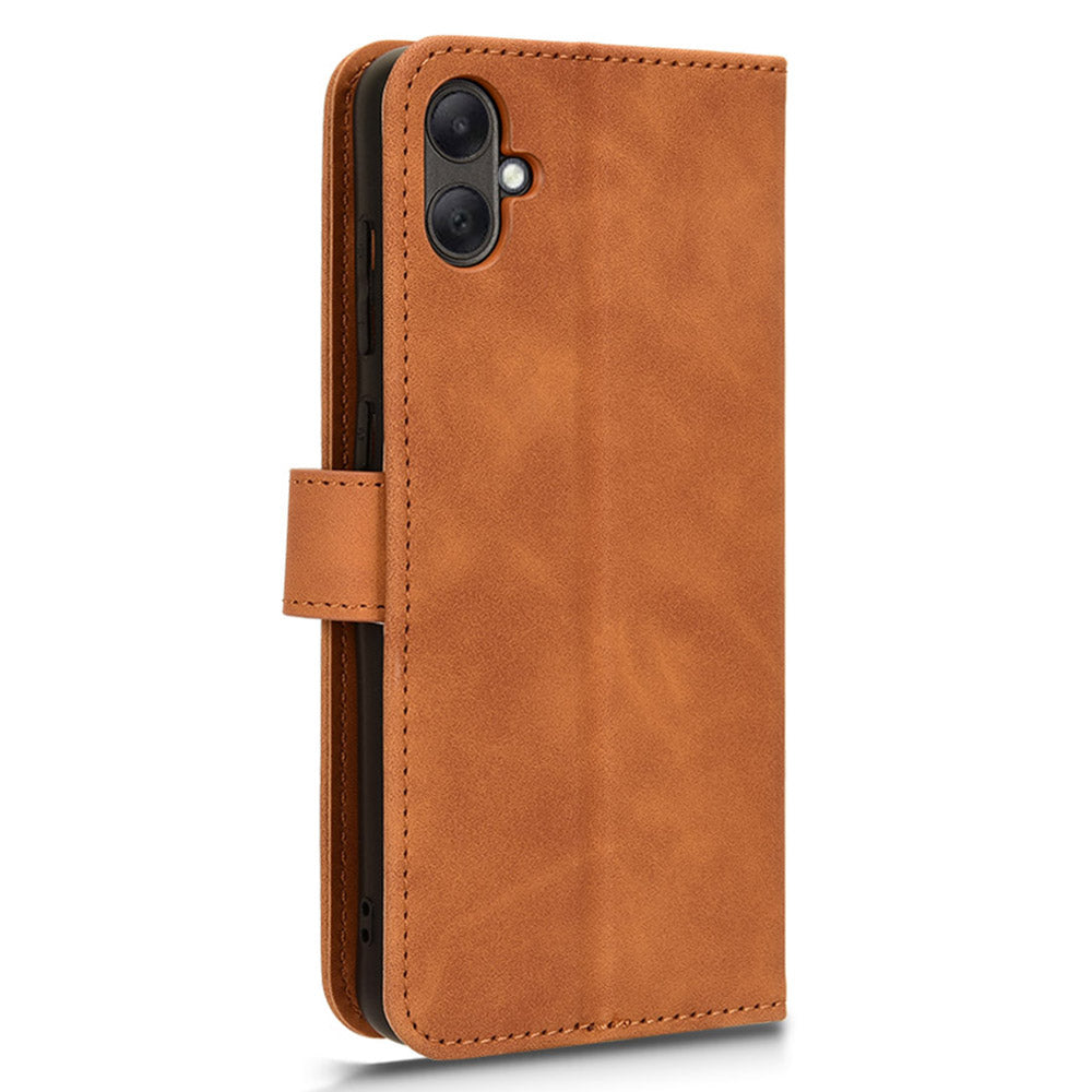 For Samsung Galaxy A05 4G Case Anti-drop Leather Phone Cover Wallet with Stand Function