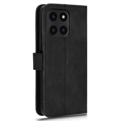 For Honor X6a 4G Case Skin-touch Leather Phone Cover with Wallet Stand