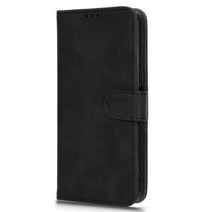 For Honor X6a 4G Case Skin-touch Leather Phone Cover with Wallet Stand
