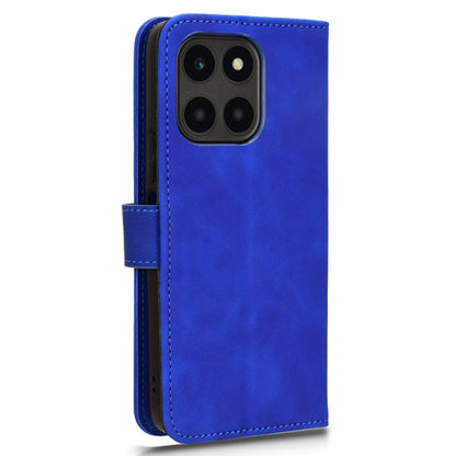 For Honor X6a 4G Case Skin-touch Leather Phone Cover with Wallet Stand