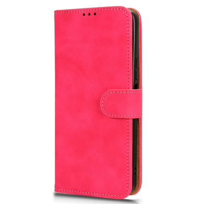 For Honor X6a 4G Case Skin-touch Leather Phone Cover with Wallet Stand
