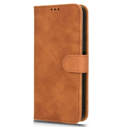 For Honor X6a 4G Case Skin-touch Leather Phone Cover with Wallet Stand