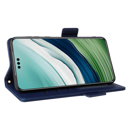 For Huawei Mate 60 Cover Litchi Texture Wallet Stand Leather Phone Case with Strap