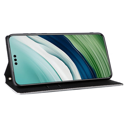 For Huawei Mate 60 Case Rhombus Imprinted PU Leather Wallet Phone Stand Cover